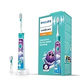 Philips Sonicare for Kids elektrische Zahnbürste - Schallzahnbürste mit Timer, App-Unterstüzung und Bluetooth...